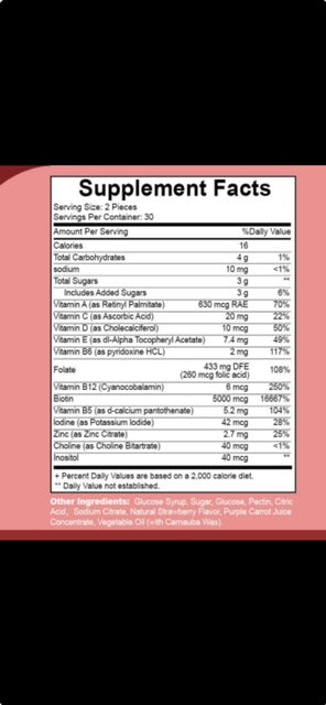 Hair Vitamin Gummies image 1