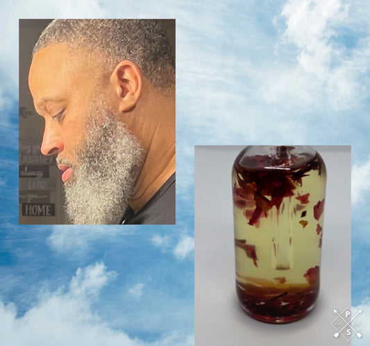 (24)  PRIVATE LABEL ROSE BEARD OIL image 0